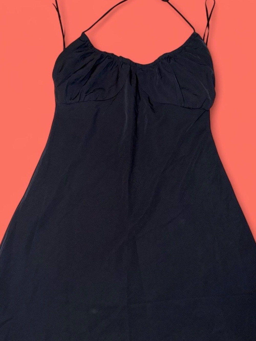 Abercrombie & Fitch Black Strapless Slip Dress